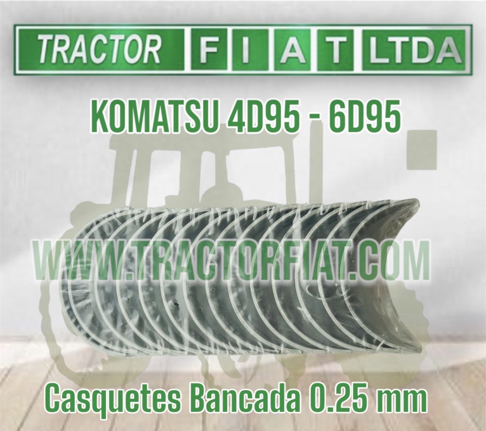 CASQUETE BANCADA 0.25 MM - MOTOR KOMATSU 6D95/4D95