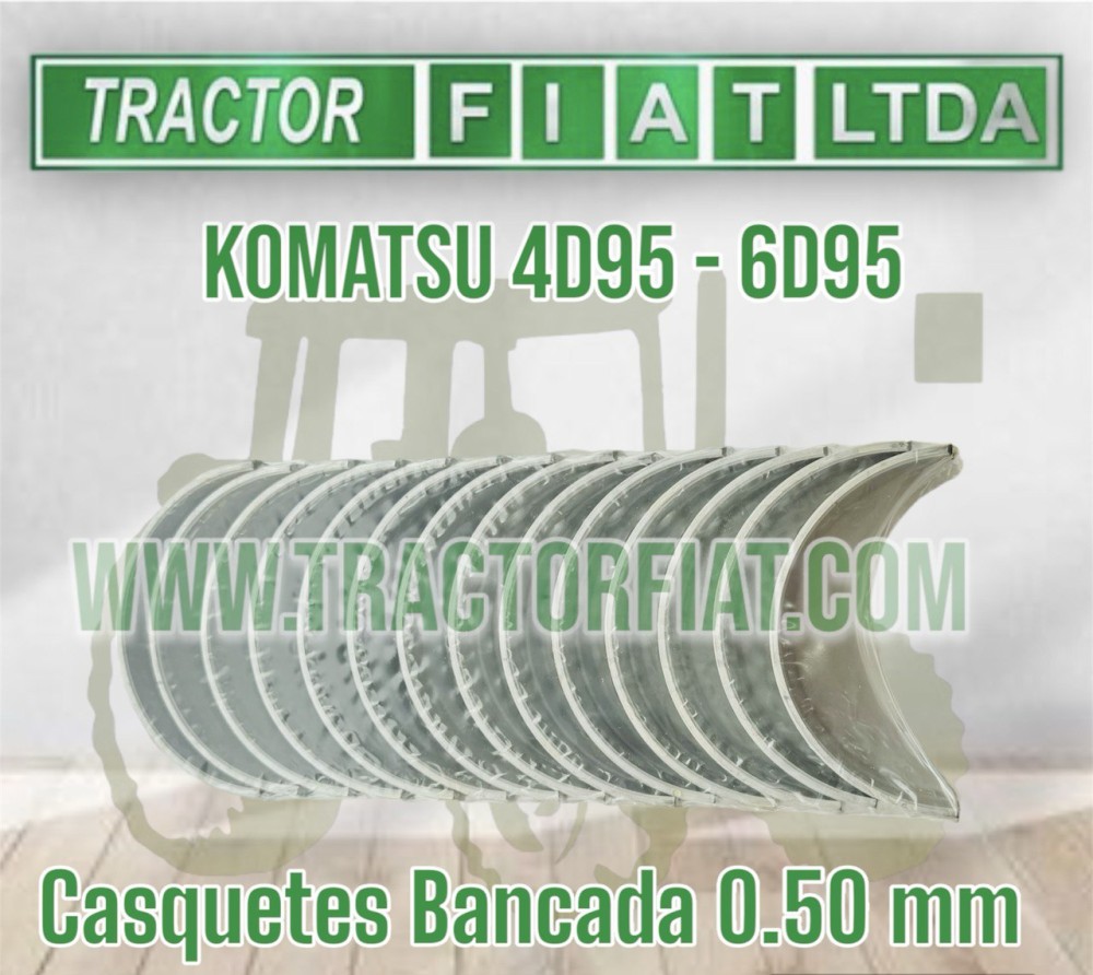 CASQUETE BANCADA 0.50 MM - MOTOR KOMATSU 6D95/4D95