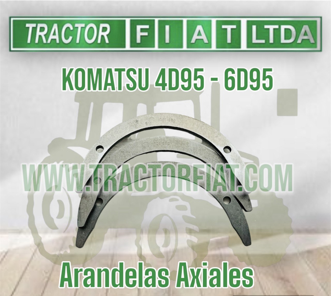 ARANDELAS AXIALES - MOTOR KOMATSU 6D95/4D95