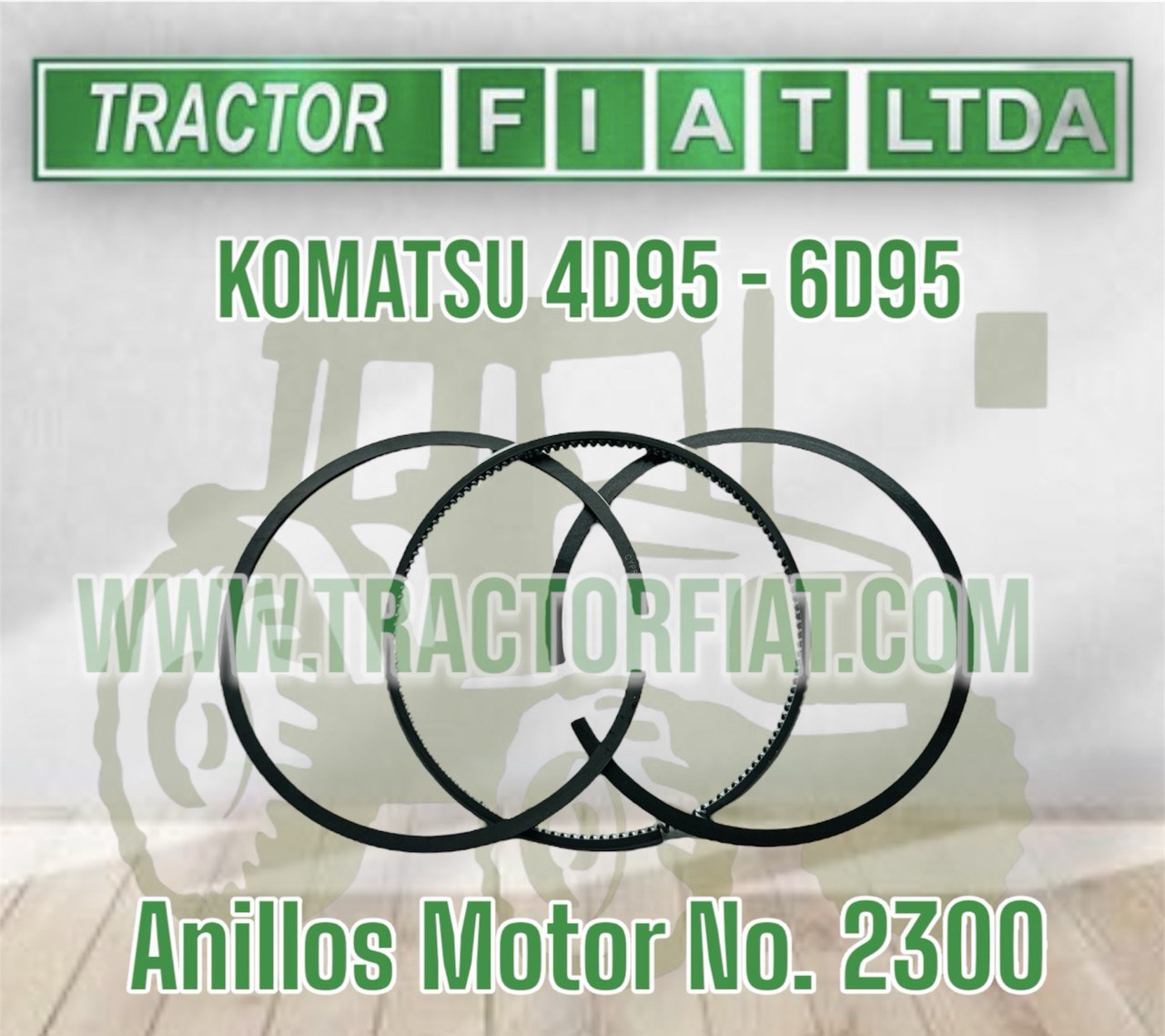 ANILLOS - MOTOR KOMATSU 6D95/4D95