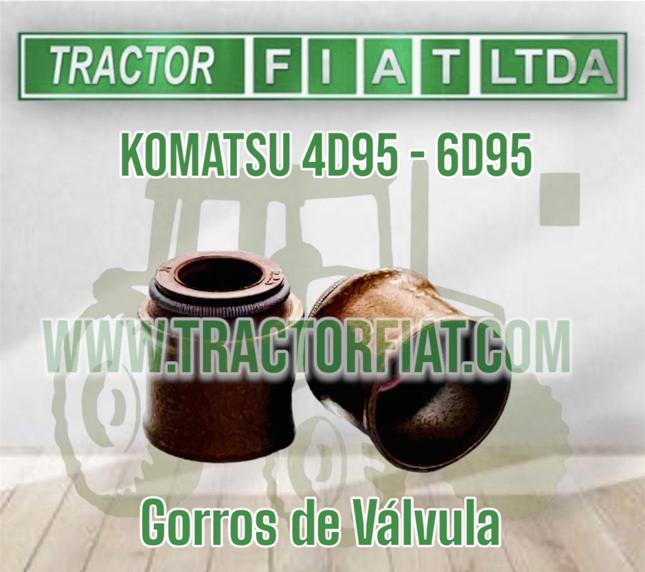 GORROS DE VALVULA - MOTOR KOMATSU 6D95/4D95