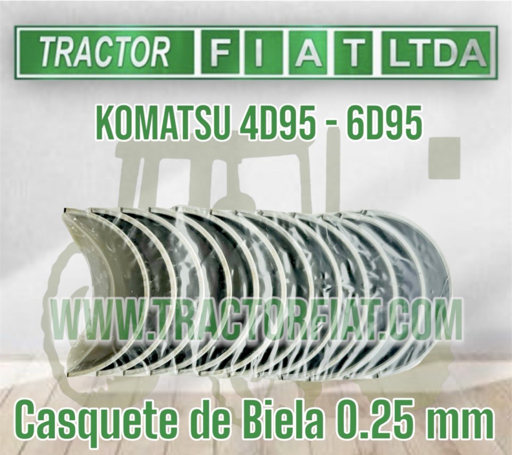 CASQUETE BIELA 0.25 MM - MOTOR KOMATSU 6D95/4D95