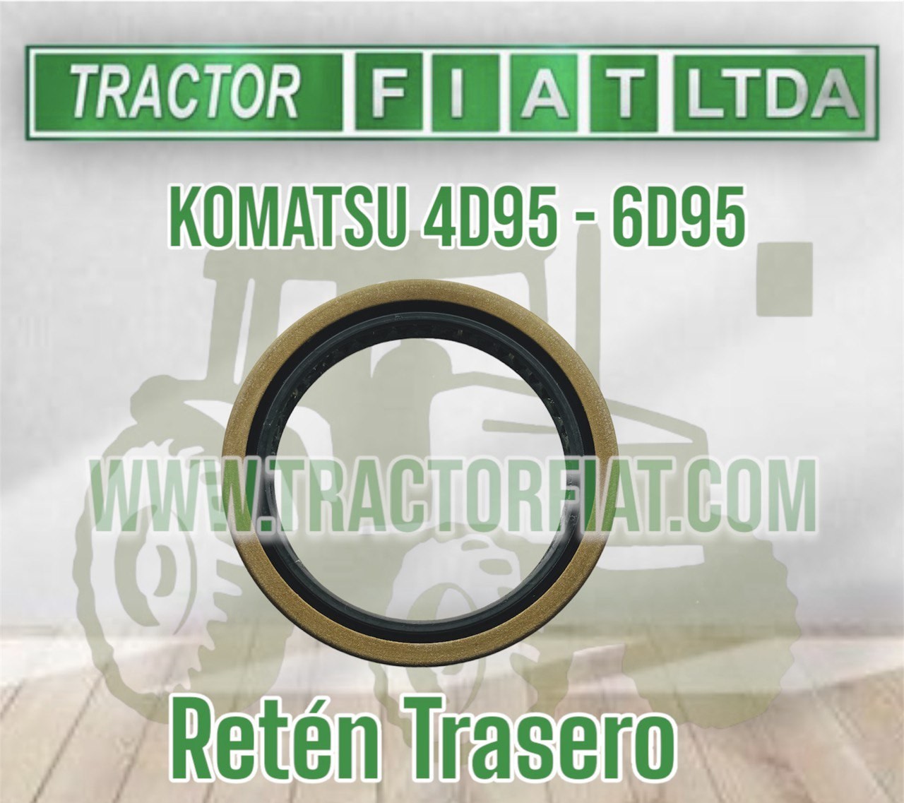RETEN TRASERO - MOTOR KOMATSU 6D95/4D95
