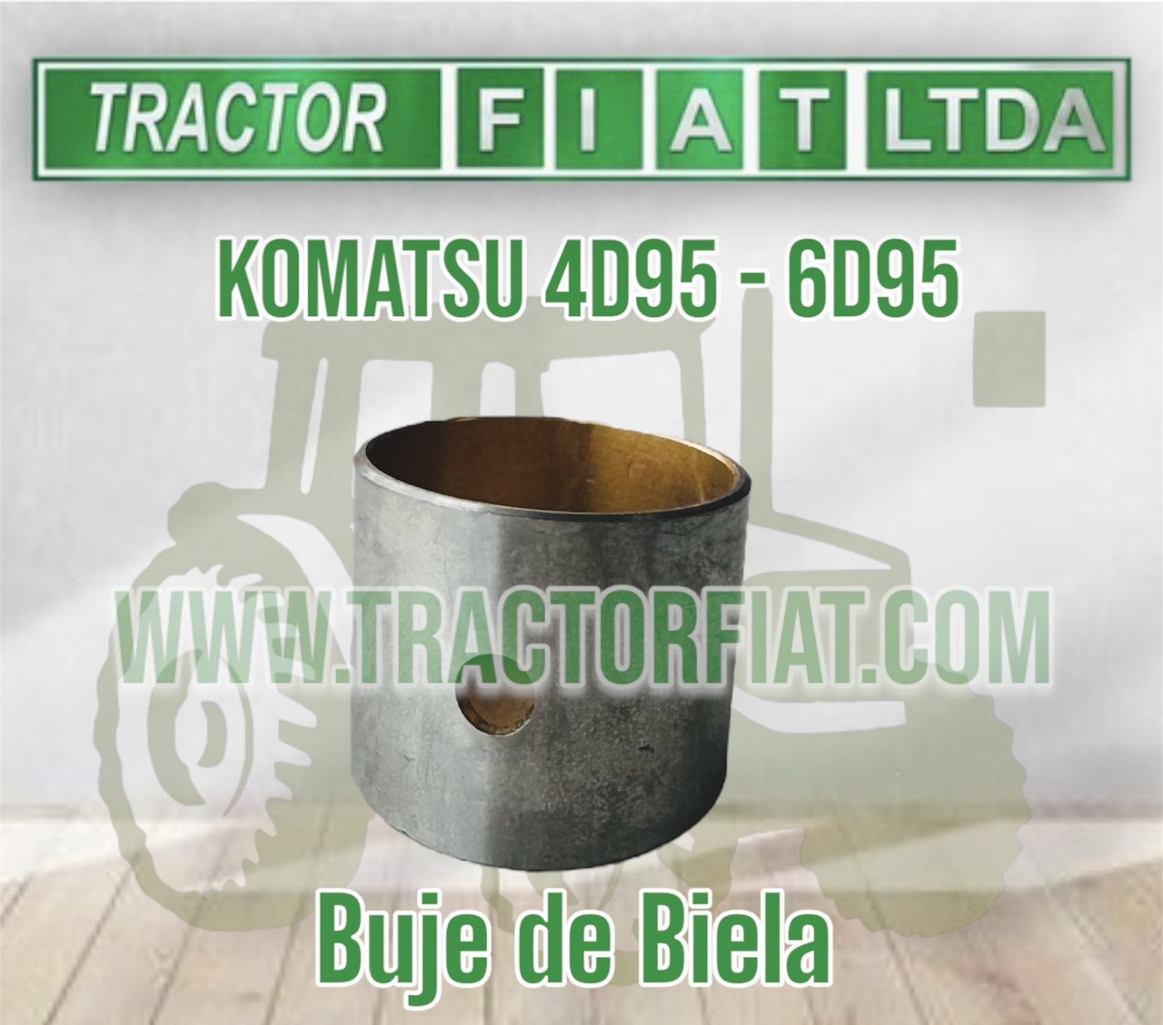 BUJE DE BIELA CONICO - MOTOR KOMATSU 6D95/4D95