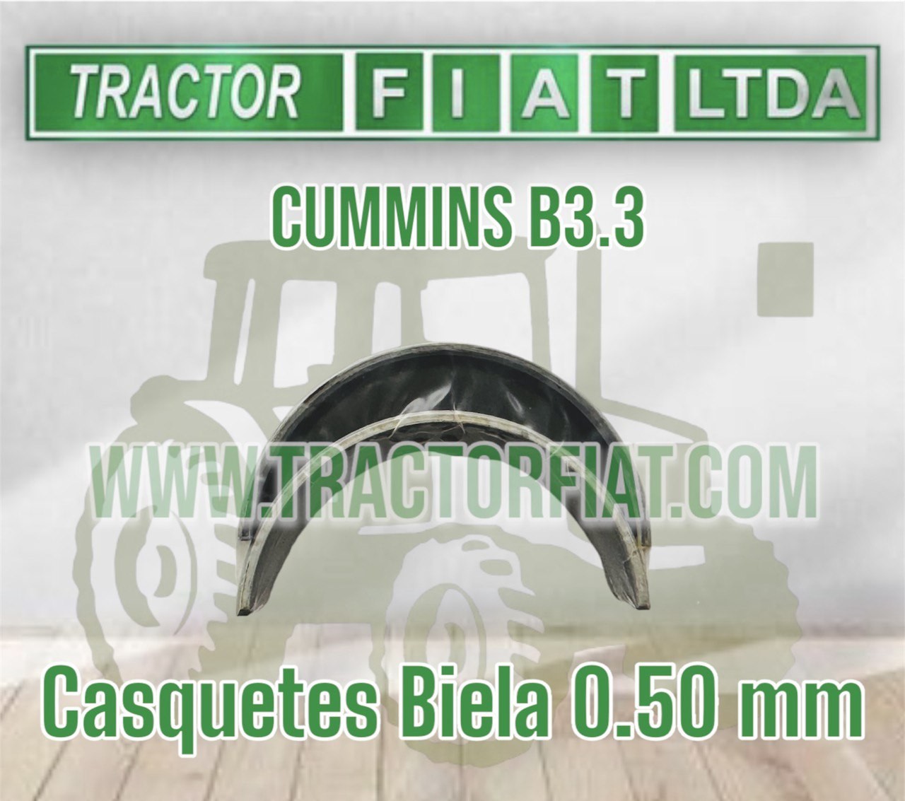 CASQUETES BIELA 0.50 MM - MOTOR CUMMINS QSB3.3