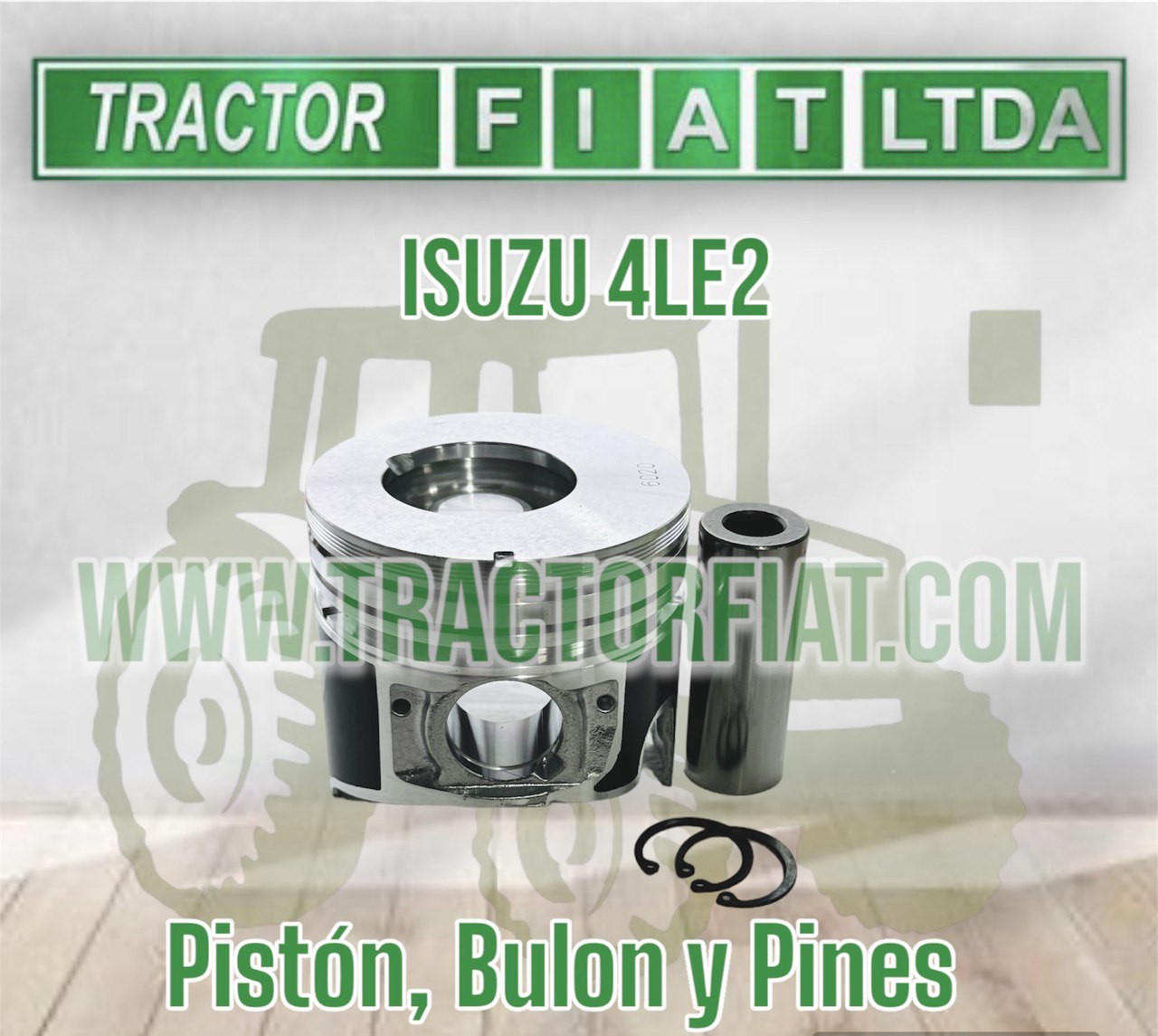 PISTON ,BULON Y PINES - MOTOR ISUZU 4LE2