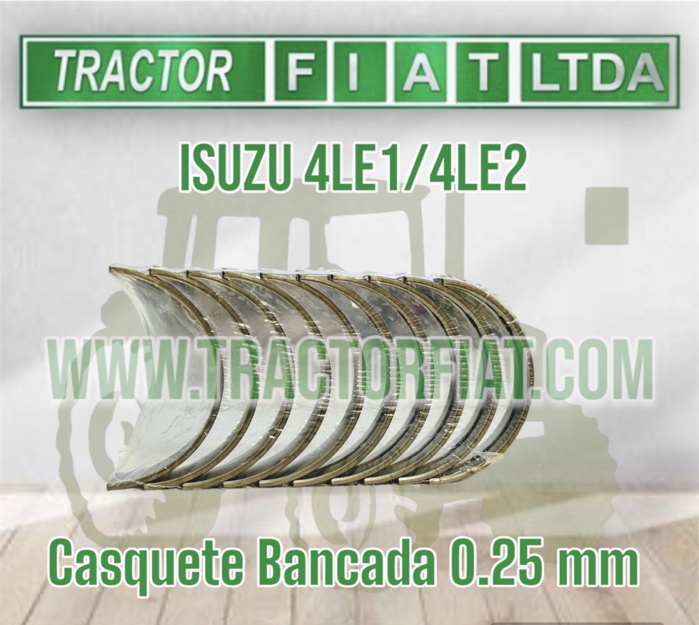 CASQUETE BANCADA 0.25 MM - MOTOR ISUZU 4LE1/4LE2
