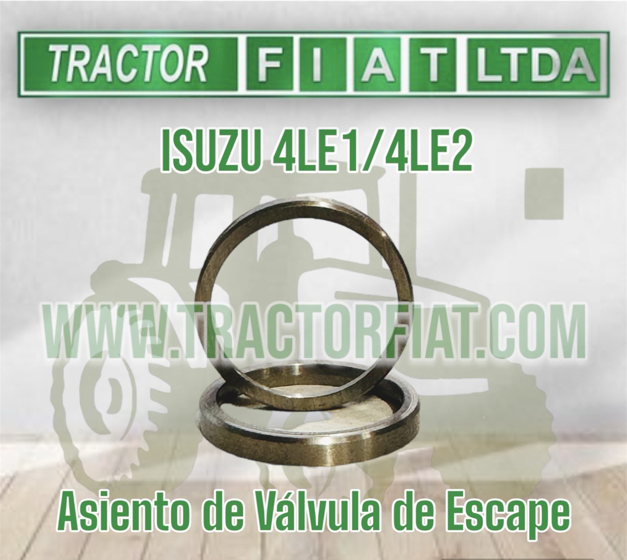 ASIENTOS DE VALVULA DE ESCAPE - MOTOR ISUZU 4LE1/4LE2