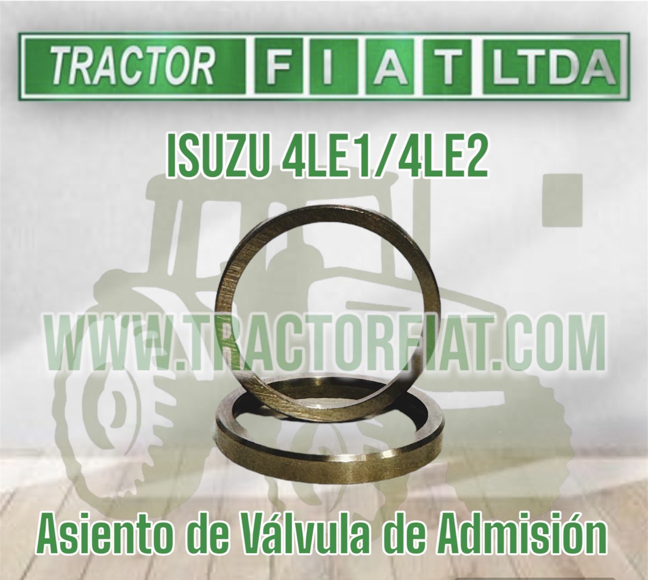 ASIENTOS DE VALVULA DE ADMISION - MOTOR ISUZU 4LE1/4LE2