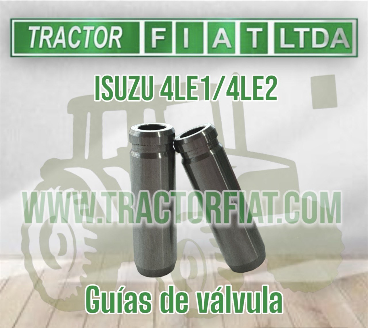 GUIAS DE VALVULA  - MOTOR ISUZU 4LE1/4LE2