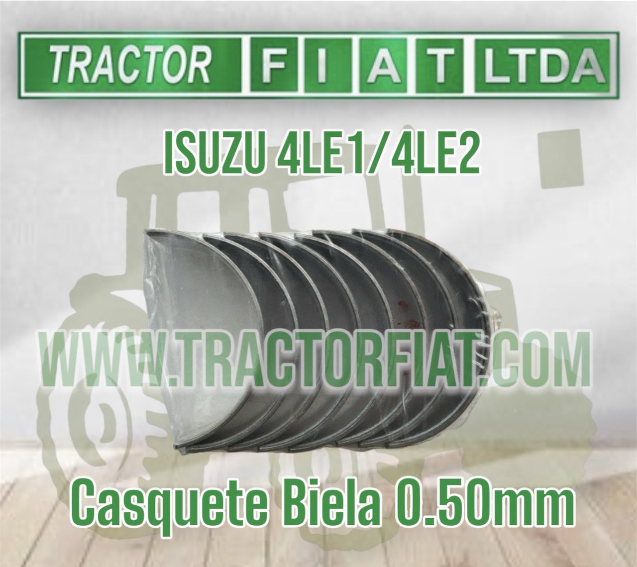 CASQUETES BIELA 0.50 MM - MOTOR ISUZU 4LE1/4LE2