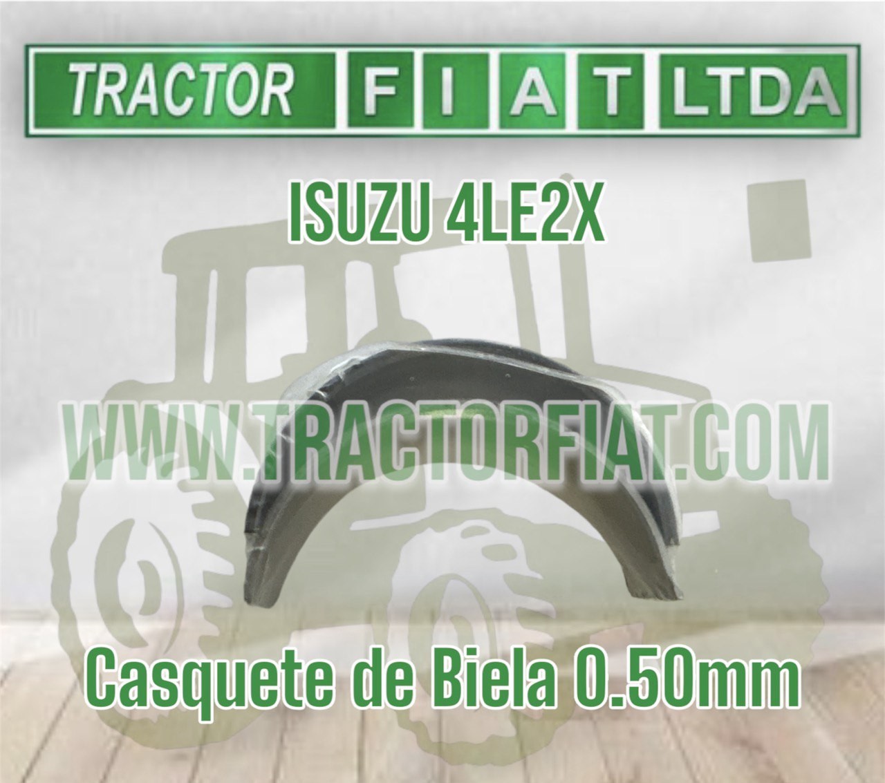 CASQUETES BIELA 0.50 MM - MOTOR ISUZU 4LE2X