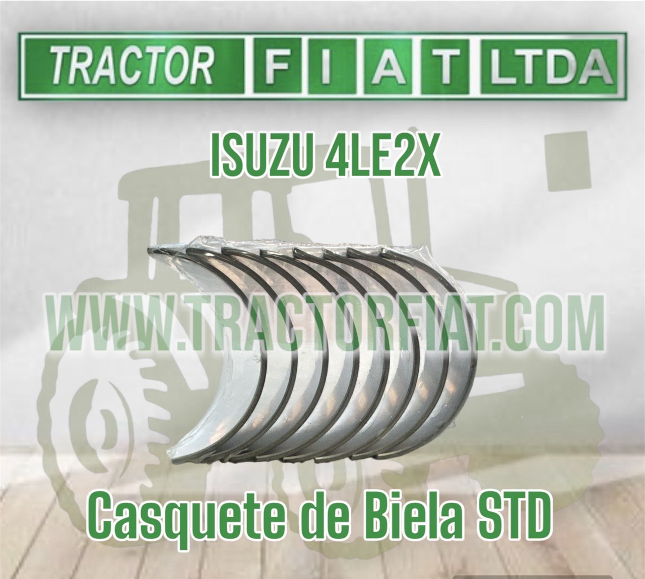 CASQUETES BIELA STD MOTOR ISUZU 4LE2X