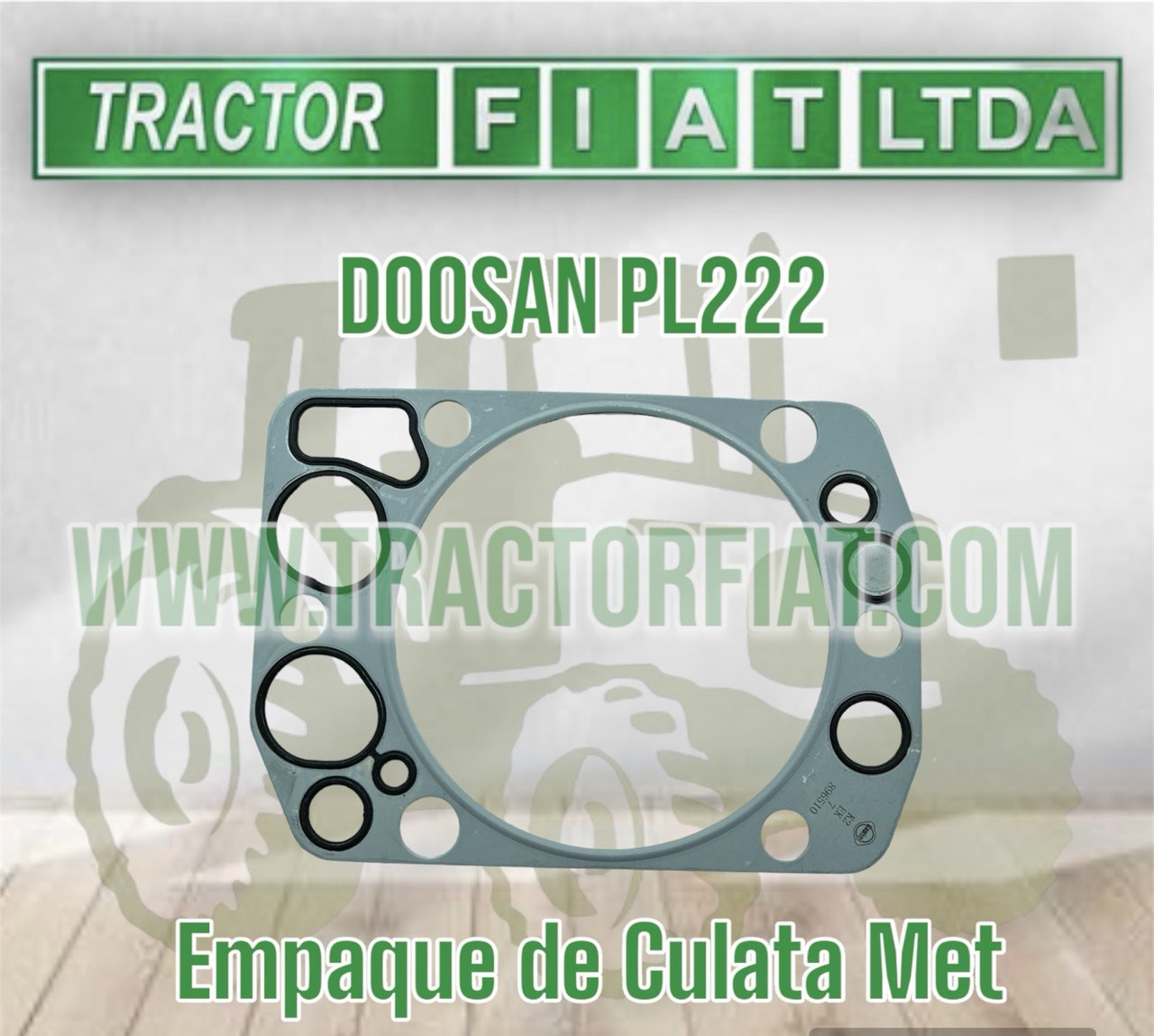 EMPAQUE DE CULATA MET -MOTR DOOSAN PL222