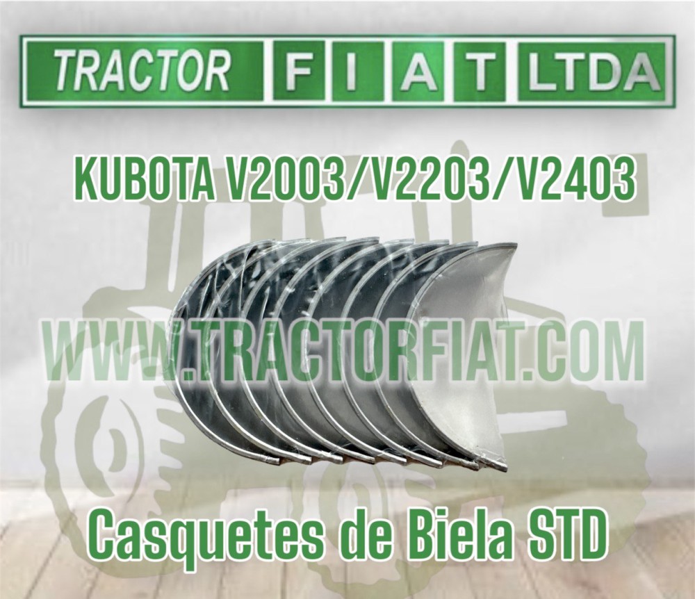 CASQUETES DE BIELA STD MOTOR KUBOTA V2003/V2203/V2403