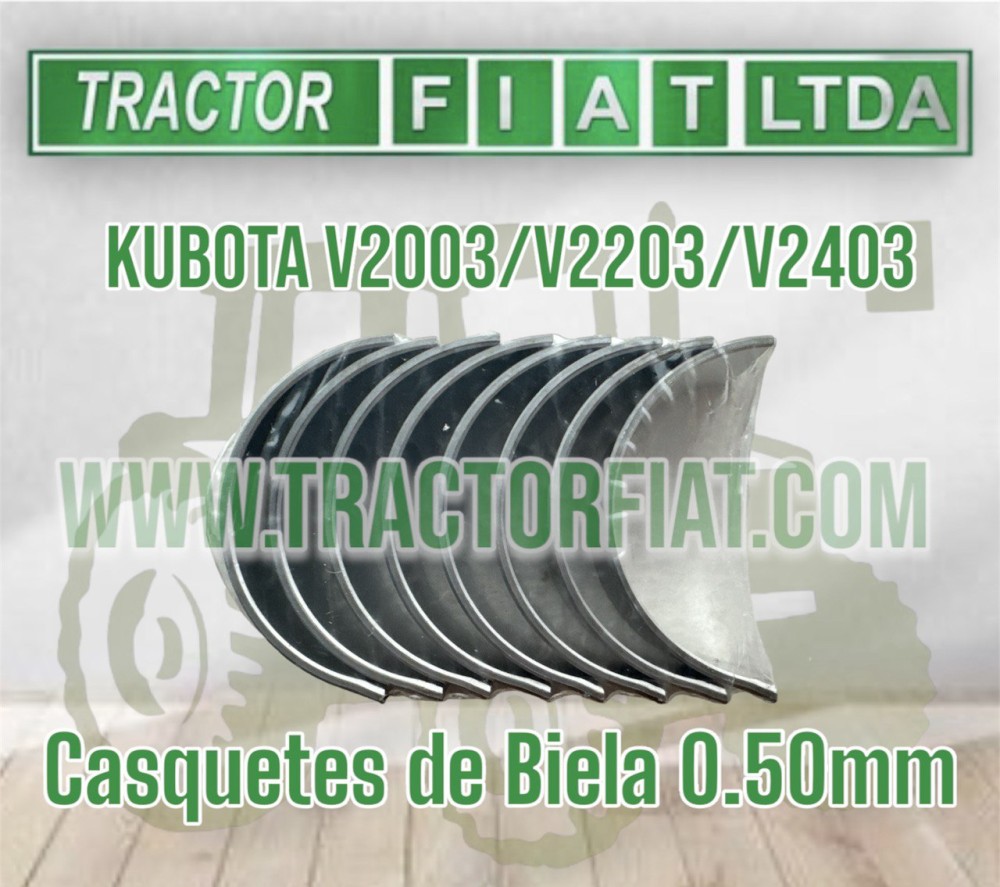 CASQUETES DE BIELA 0.50- MOTOR KUBOTA V2003/V2203/V2403