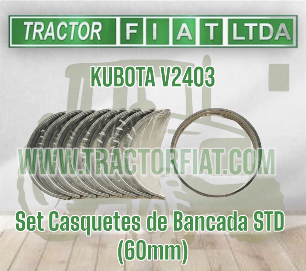 SET CASQUETES BANCADA STD-MOTOR KUBOTA V2403