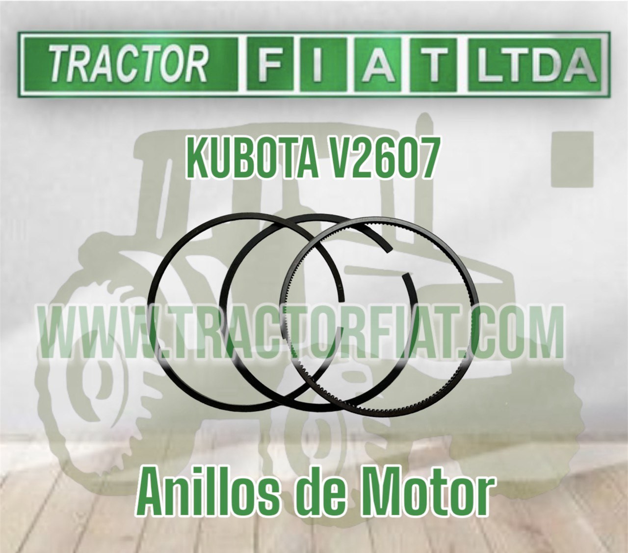 ANILLOS DE MOTOR KUBOTA V2607