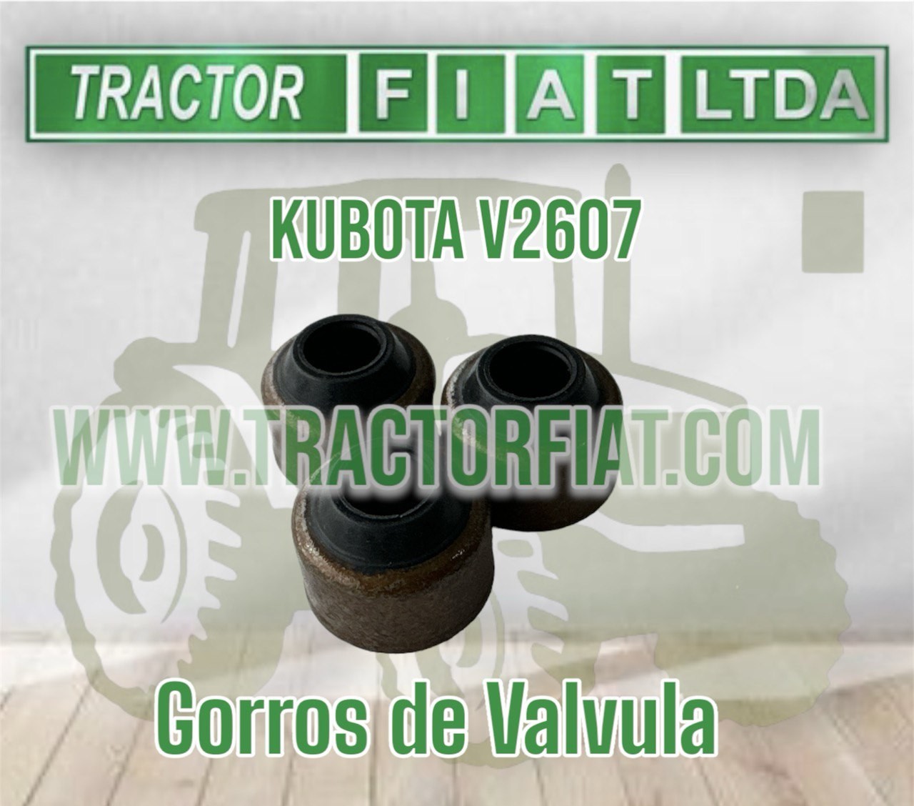 GORROS DE VALVULA - KUBOTA V2607