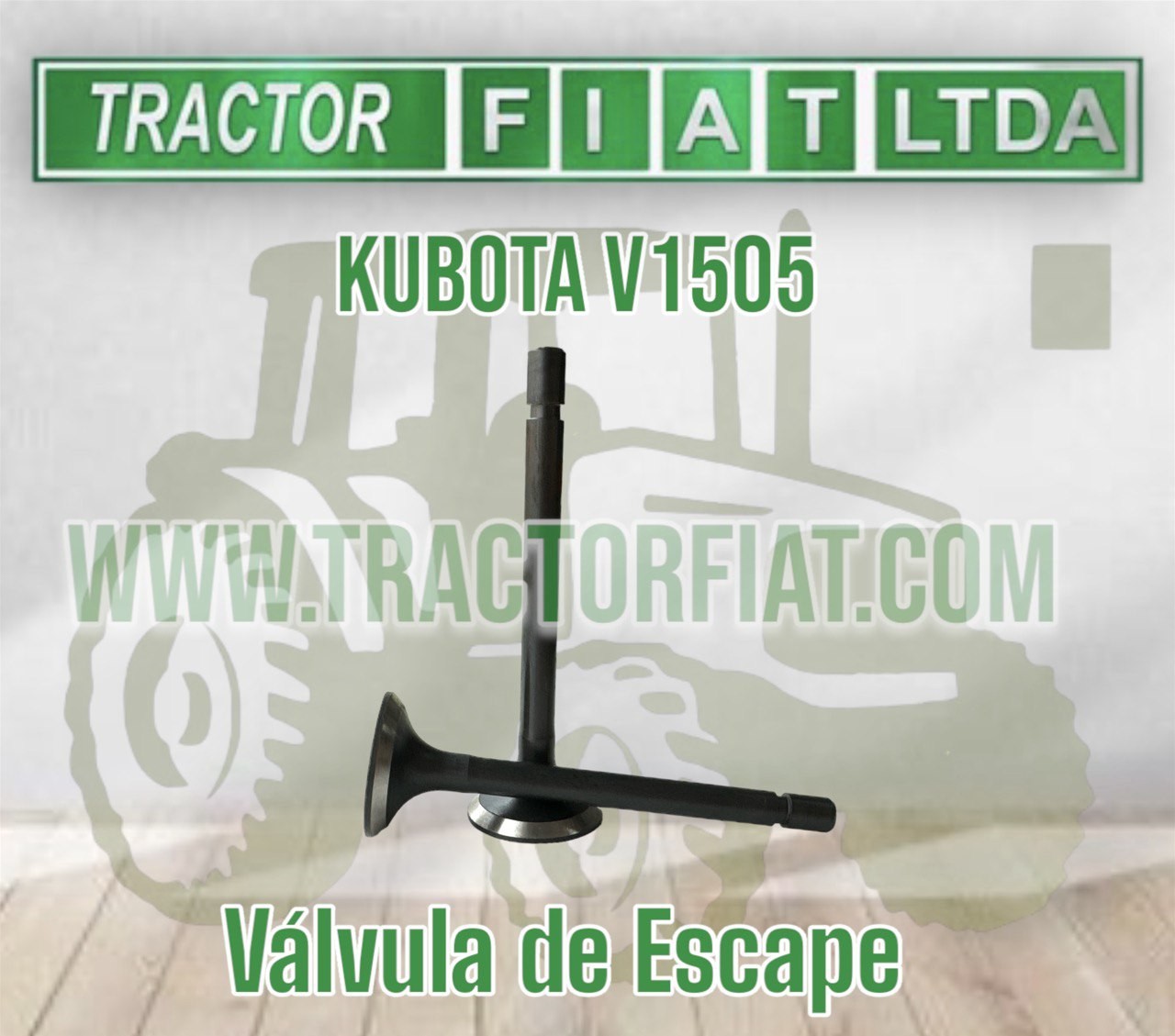 VALVULA ESCAPE-MOTOR KUBOTA V1505