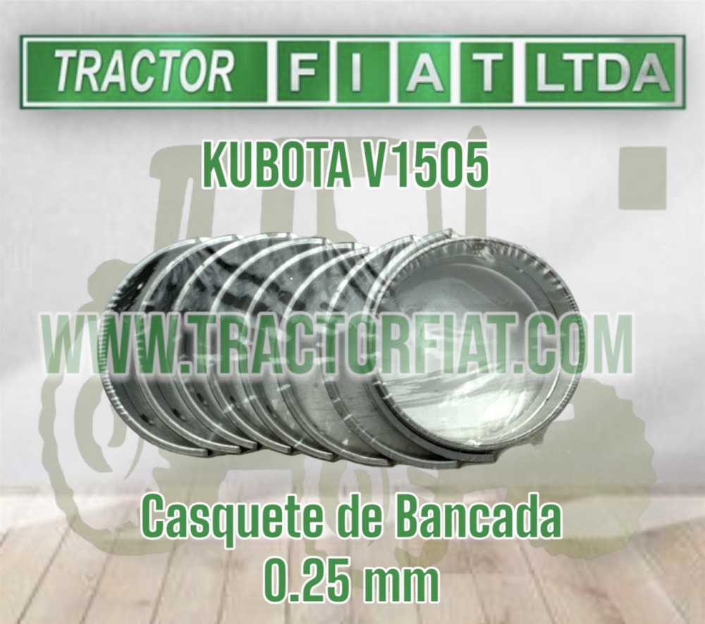 CASQUETES BANCADA 0.25MM - MOTOR KUBOTA V1505