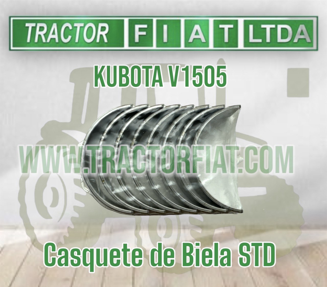 CASQUETES BIELA STD -MOTOR KUBOTA V1505