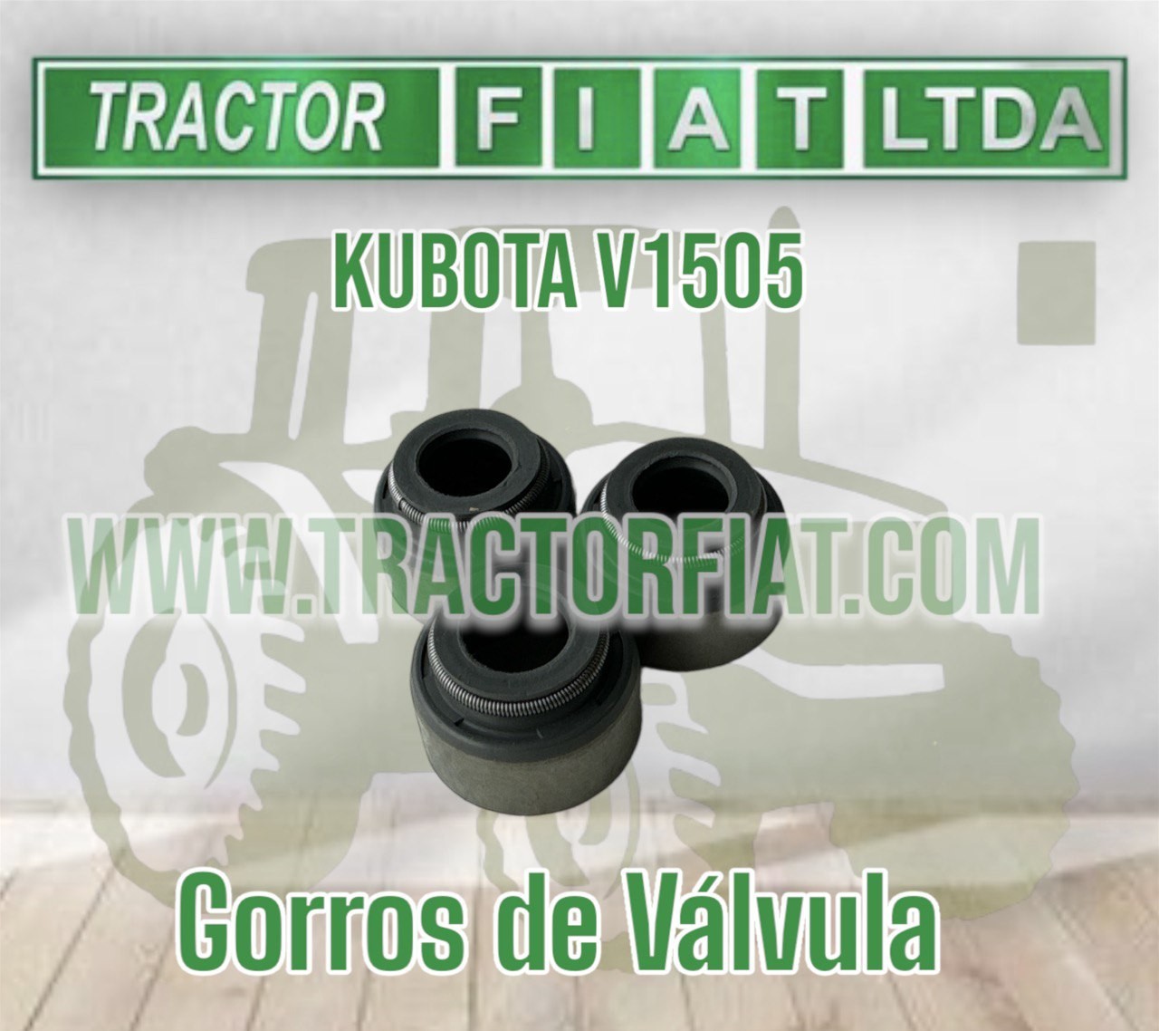 GORROS DE VALVULA- MOTOR KUBOTA V1505