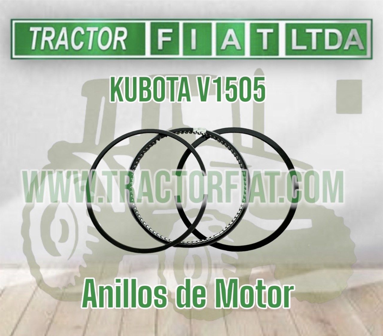 ANILLOS MOTOR KUBOTA V1505