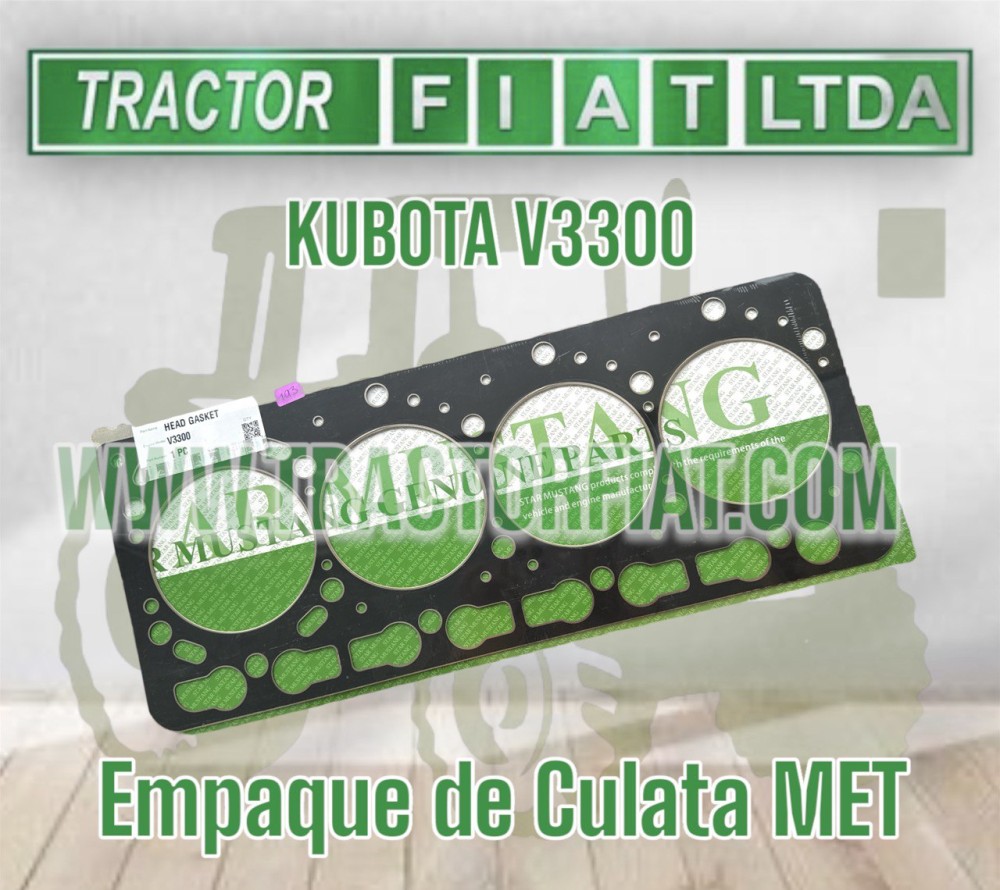 EMPAQUE DE CULATA MET-MOTOR KUBOTA V3300