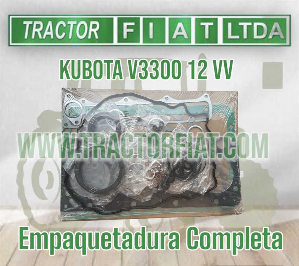 EMPAQUETADURA COMPLETA MET-MOTOR KUBOTA V3300 12 VALVULAS