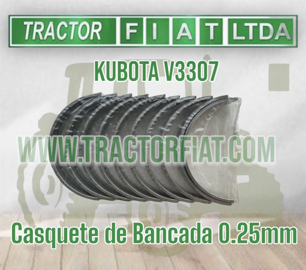 CASQUETES BANCADA 0.25MM - MOTOR  KUBOTA V3307