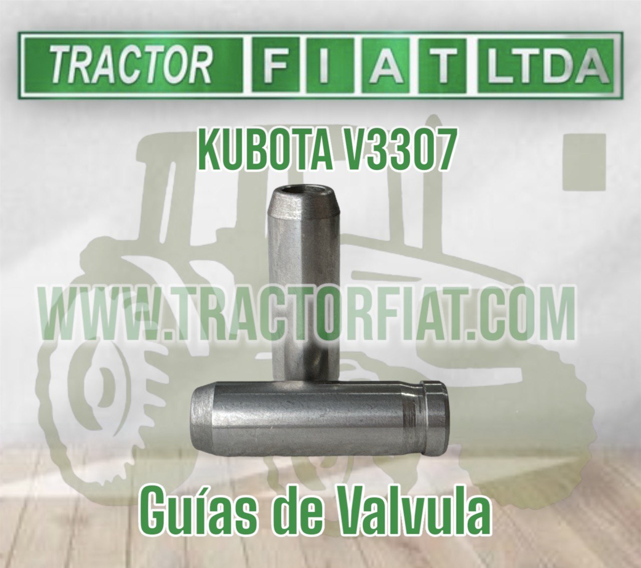 GUIA DE ADMISION Y ESCAPE  -MOTOR KUBOTA V3307