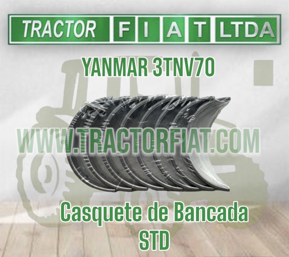 CASQUETES DE BANCADA STD - MOTOR YANMAR 3TNV70