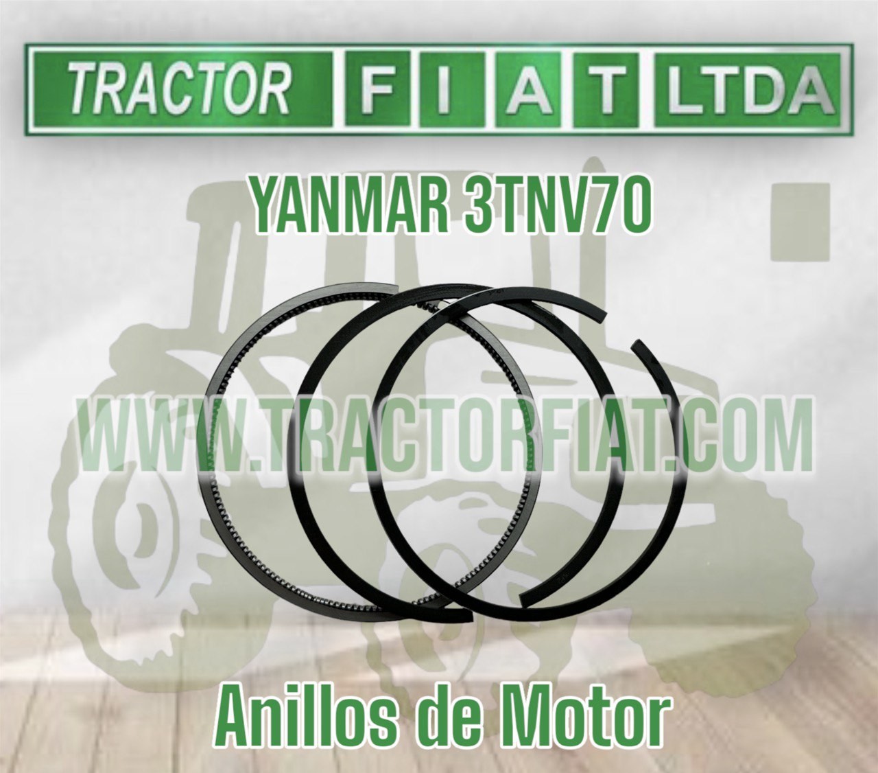 ANILLOS DE MOTOR -  YANMAR 3TNV70