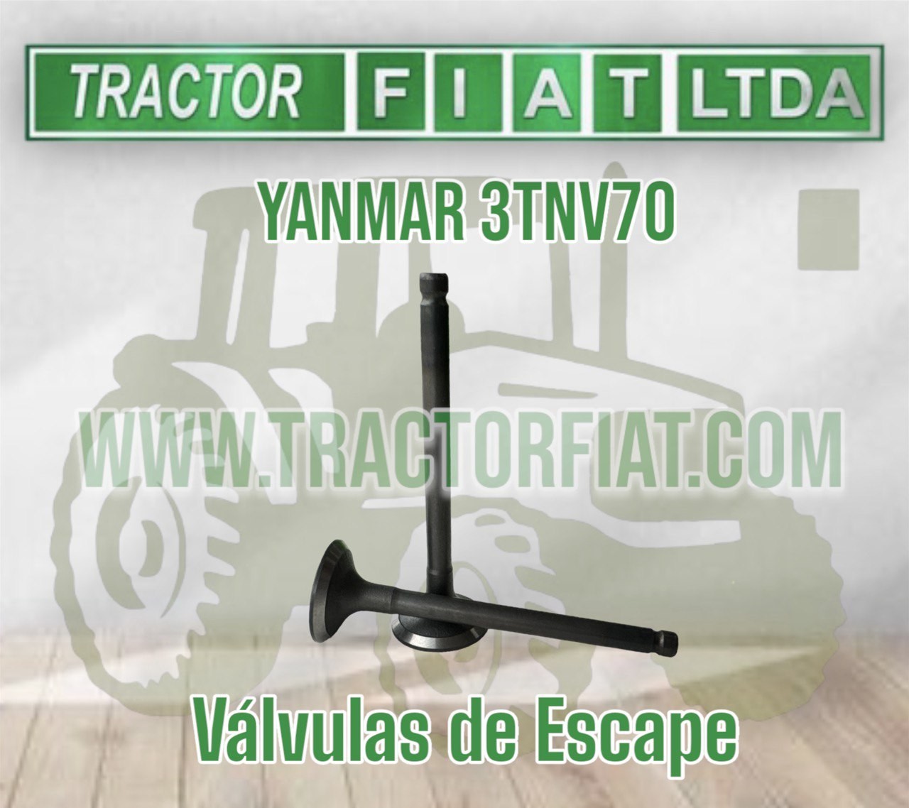 VALVULA DE ESCAPE - MOTOR YANMAR 3TNV70