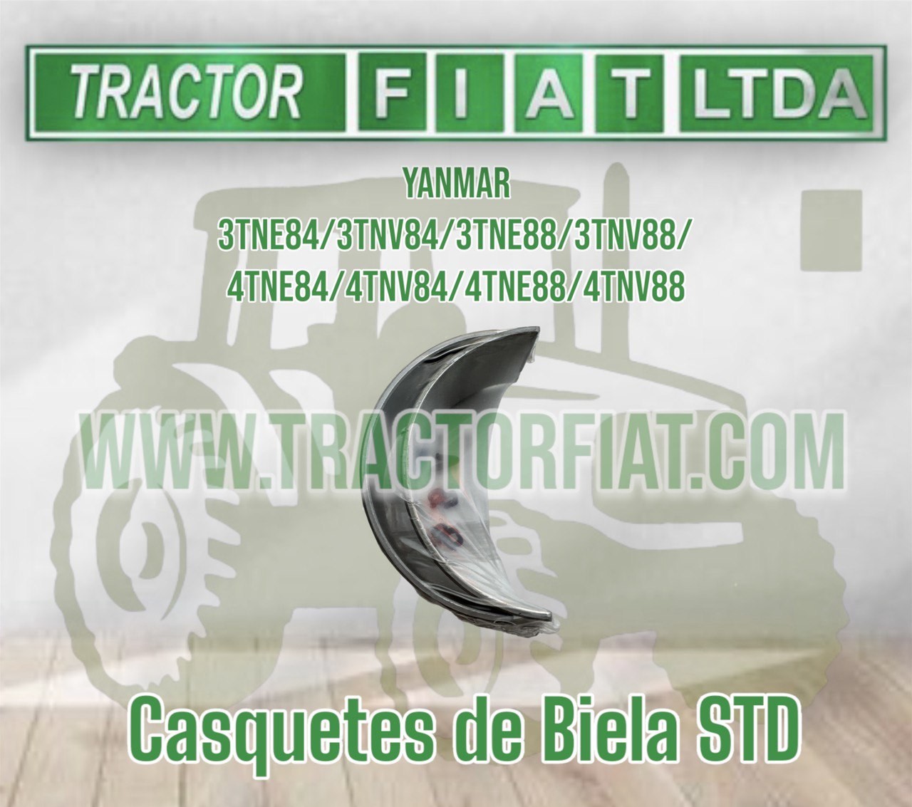 CASQUETES DE BIELA STD - YANMAR SERIES 84 Y 88 / 3 y 4 CILINDROS