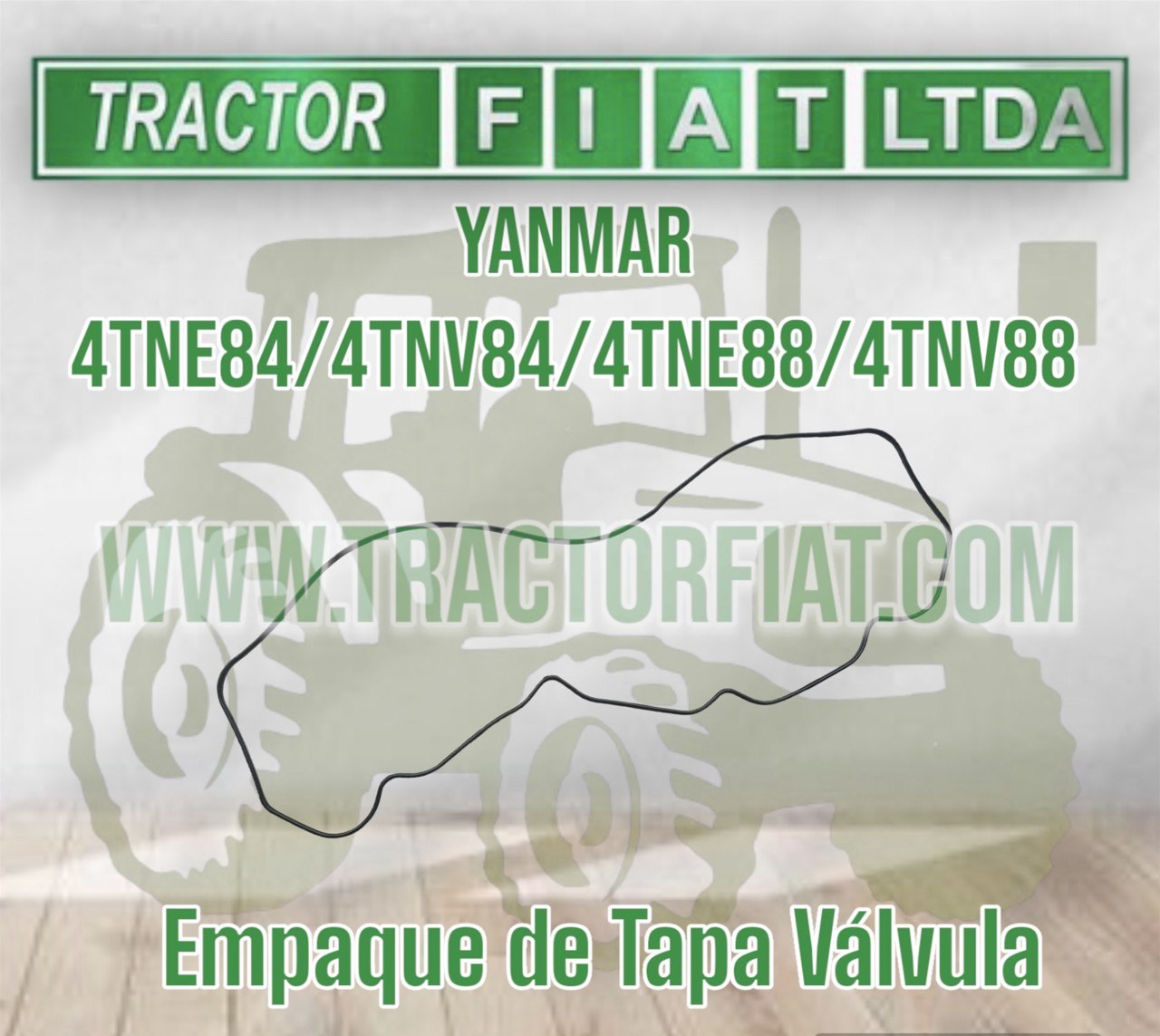 EMPAQUE TAPA VALVULAS -YANMAR SERIE 84 Y 88/ 3 Y 4 CILINDROS