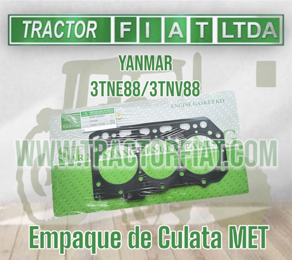 EMPAQUE DE CULATA MET- MOTOR YANMAR 3TNV88/ 3TNE88