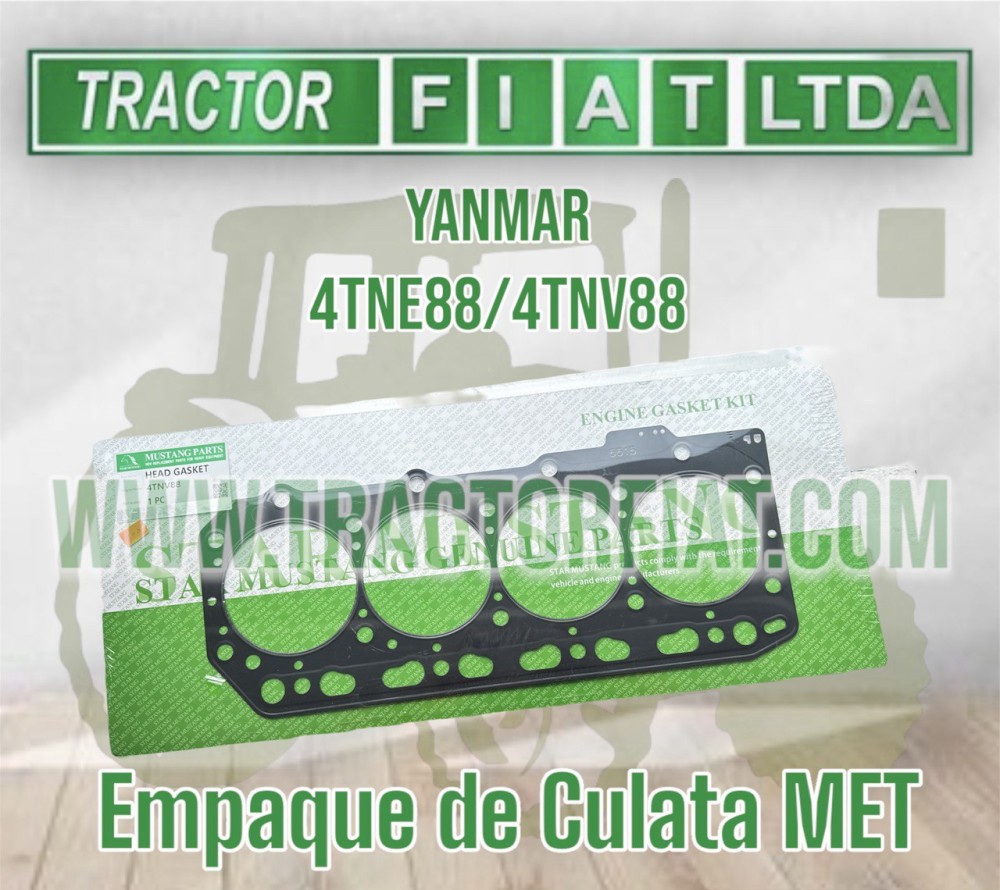 EMPAQUE DE CULATA MET- MOTOR YANMAR 4TNV88/4TNE88