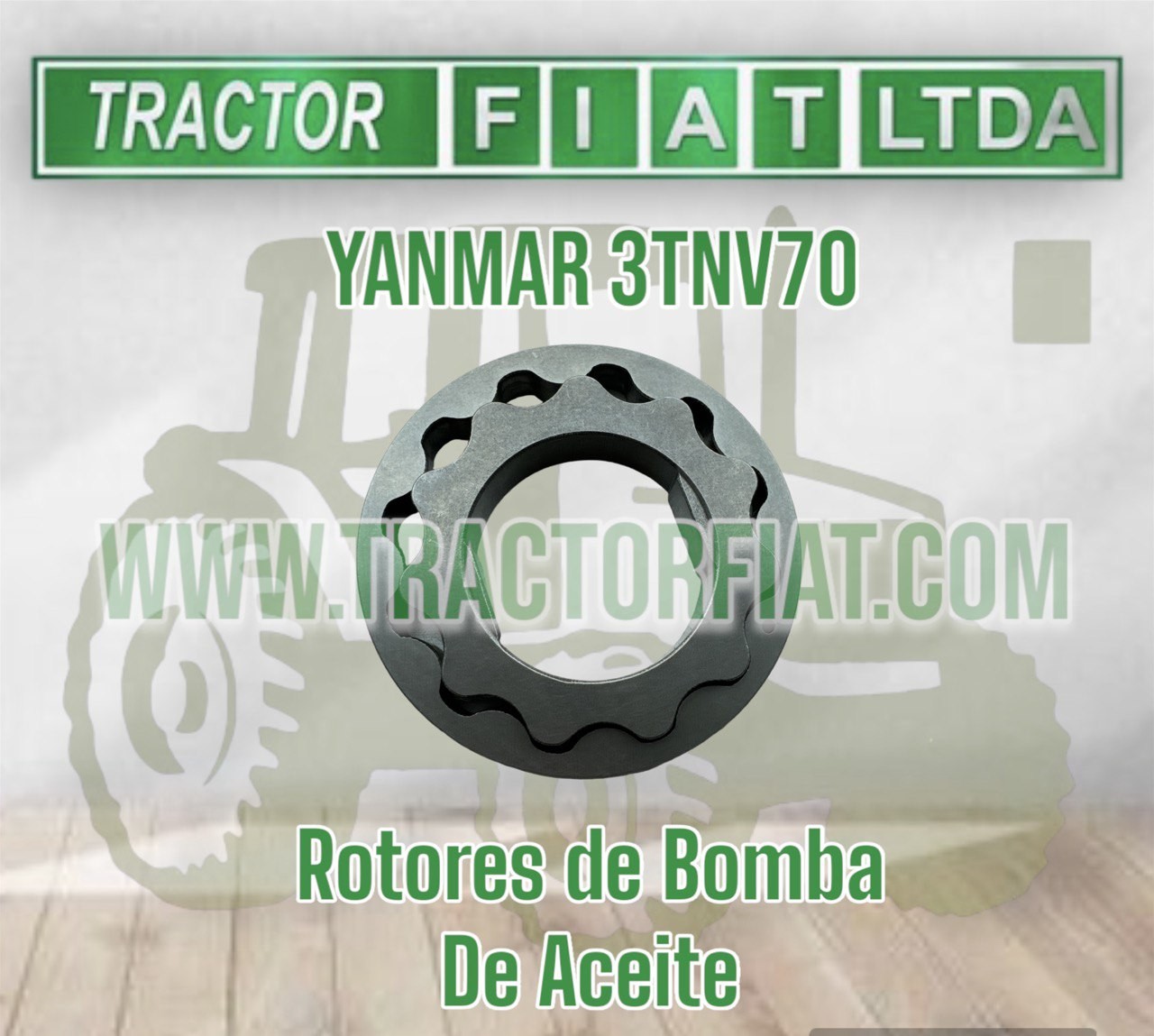 ROTORES DE BOMBA DE ACEITE -MOTOR YANMAR 3TNV70