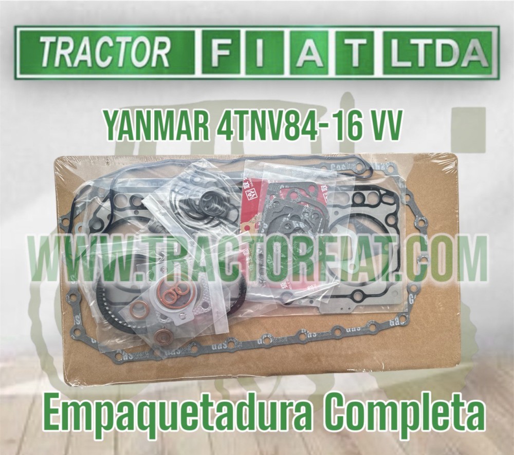 EMPAQUETADURA DE MOTOR COMPLETA 16 VV -YANMAR 4TNV84L - 16 VALVULAS