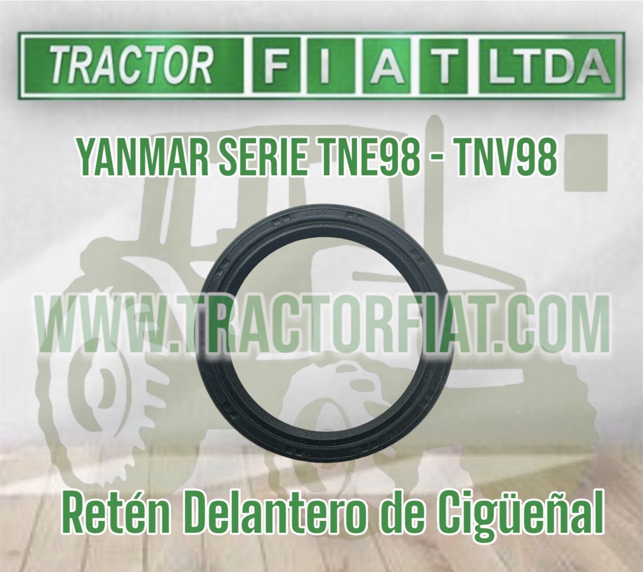 RETEN DELANTERO CIGÜEÑAL  MOTOR YANMAR SERIES TNE98/TNV98