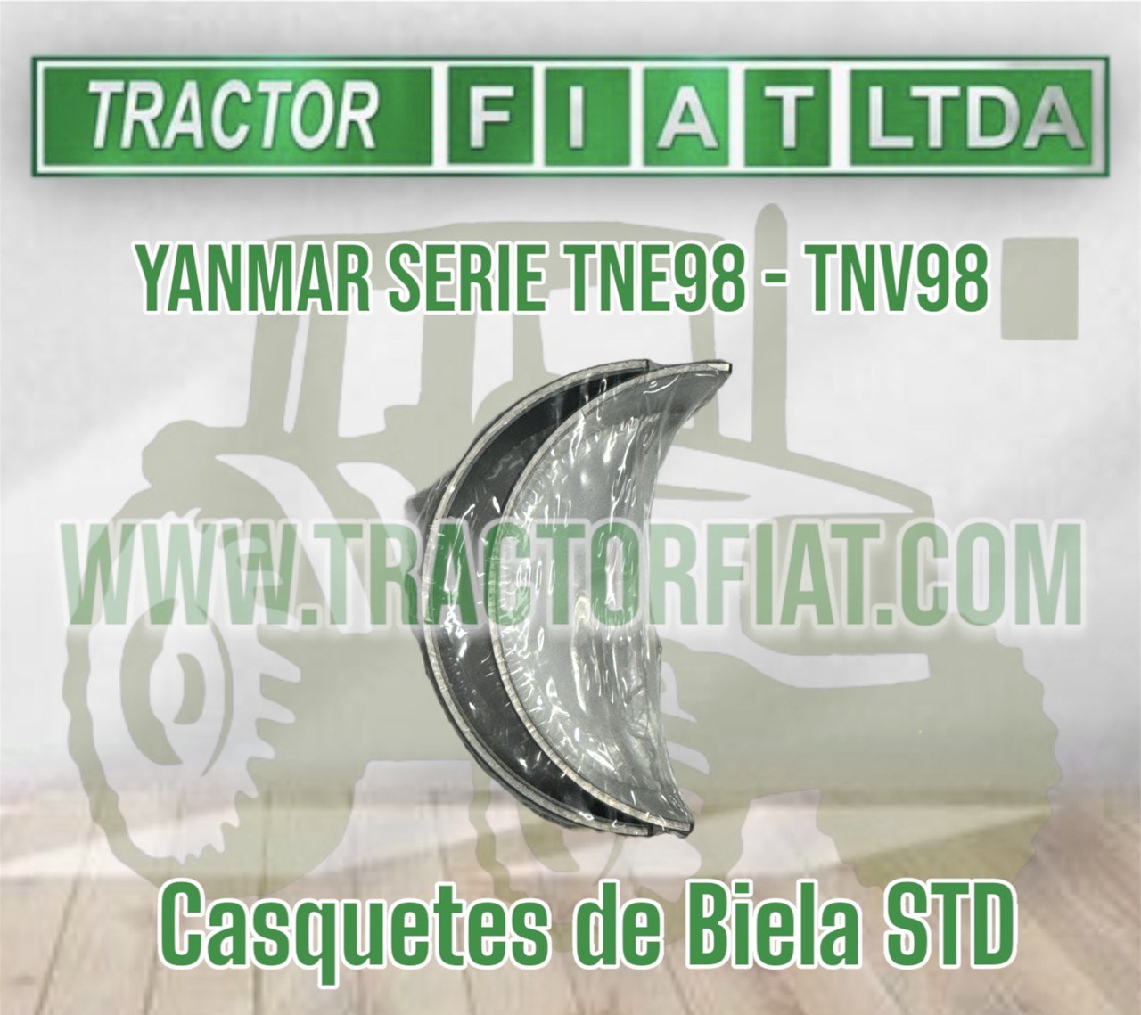 CASQUETES DE BIELA STD -MOTOR YANMAR SERIES TNE98/TNV98