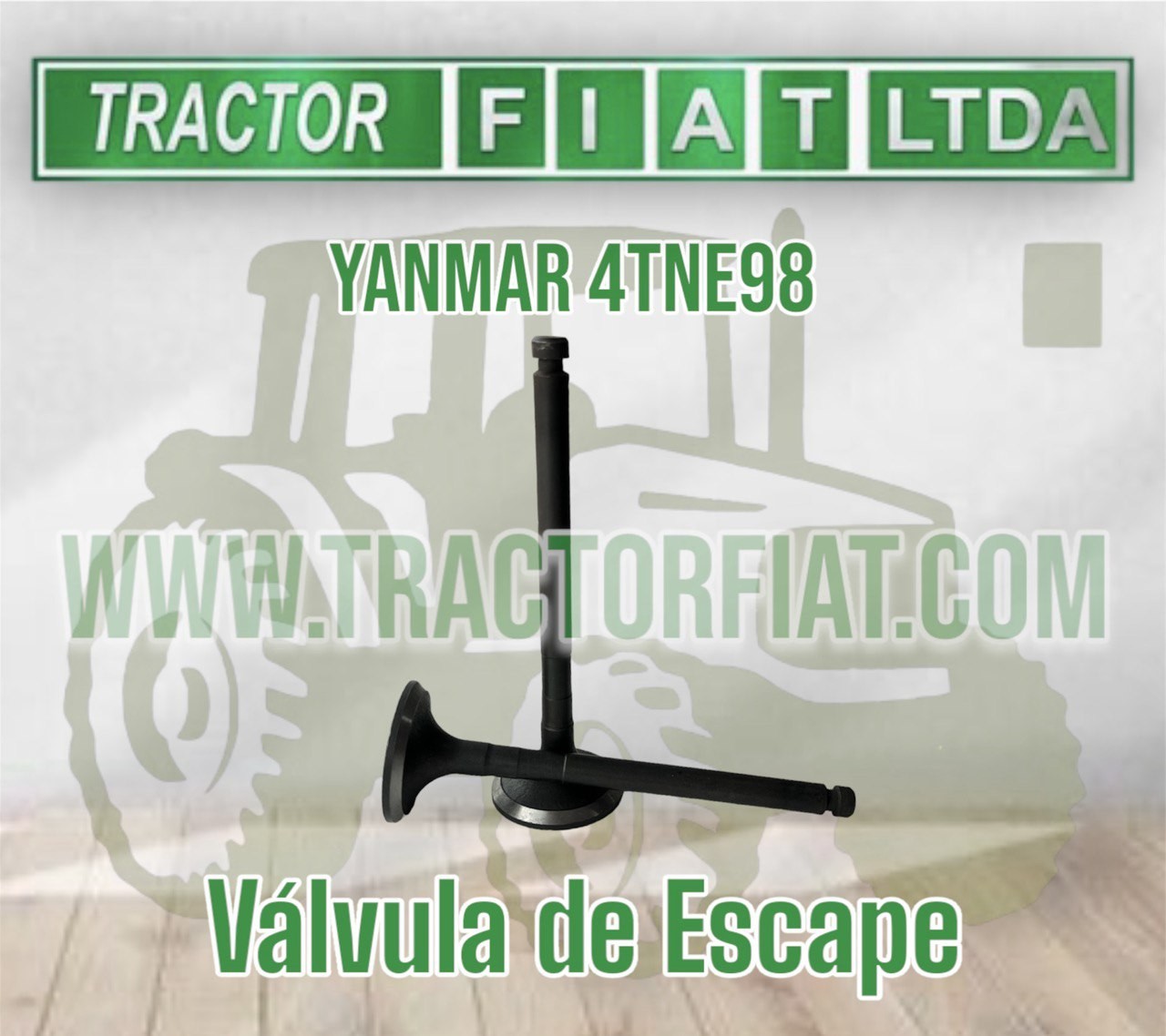 VALVULA DE ESCAPE - MOTOR YANMAR 4TNE98