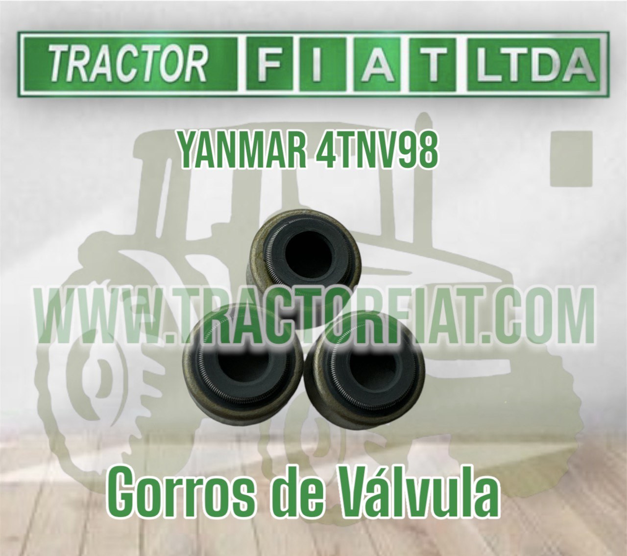GORROS DE VALVULA - MOTOR YANMAR 4TNV98