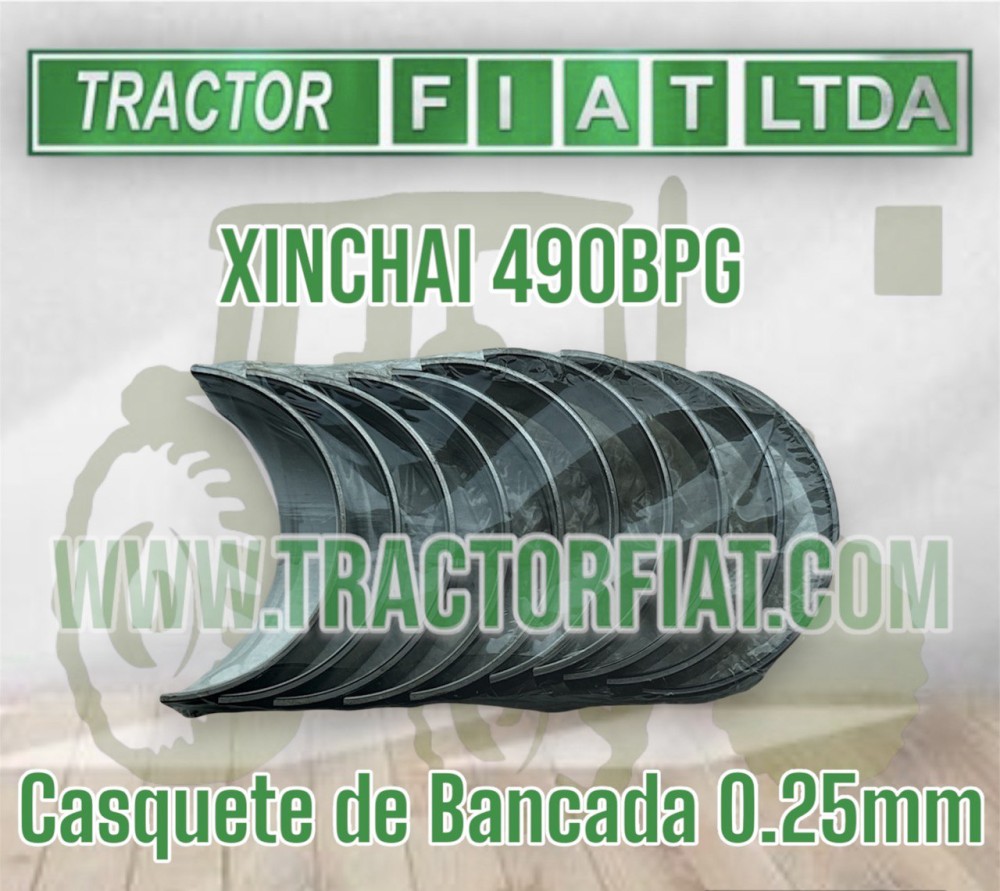 CASQUETES BANCADA 0.25mm - MOTOR XINCHAI 490BPG