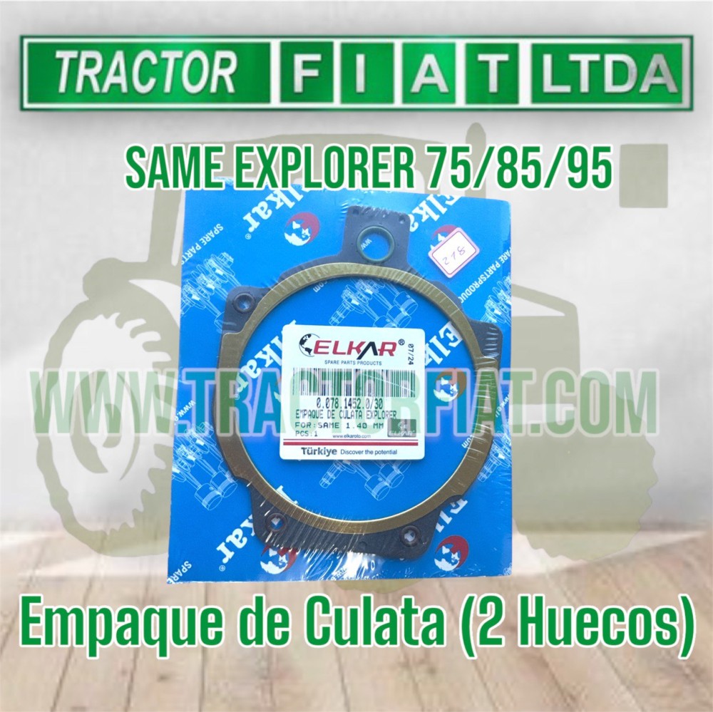 EMPAQUE DE CULATA 2 HUECOS - MOTOR SAME EXPLORER