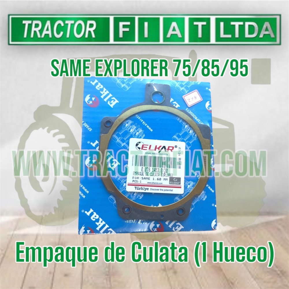 EMPAQUE DE CULATA 1 HUECO - MOTOR SAME EXPLORER