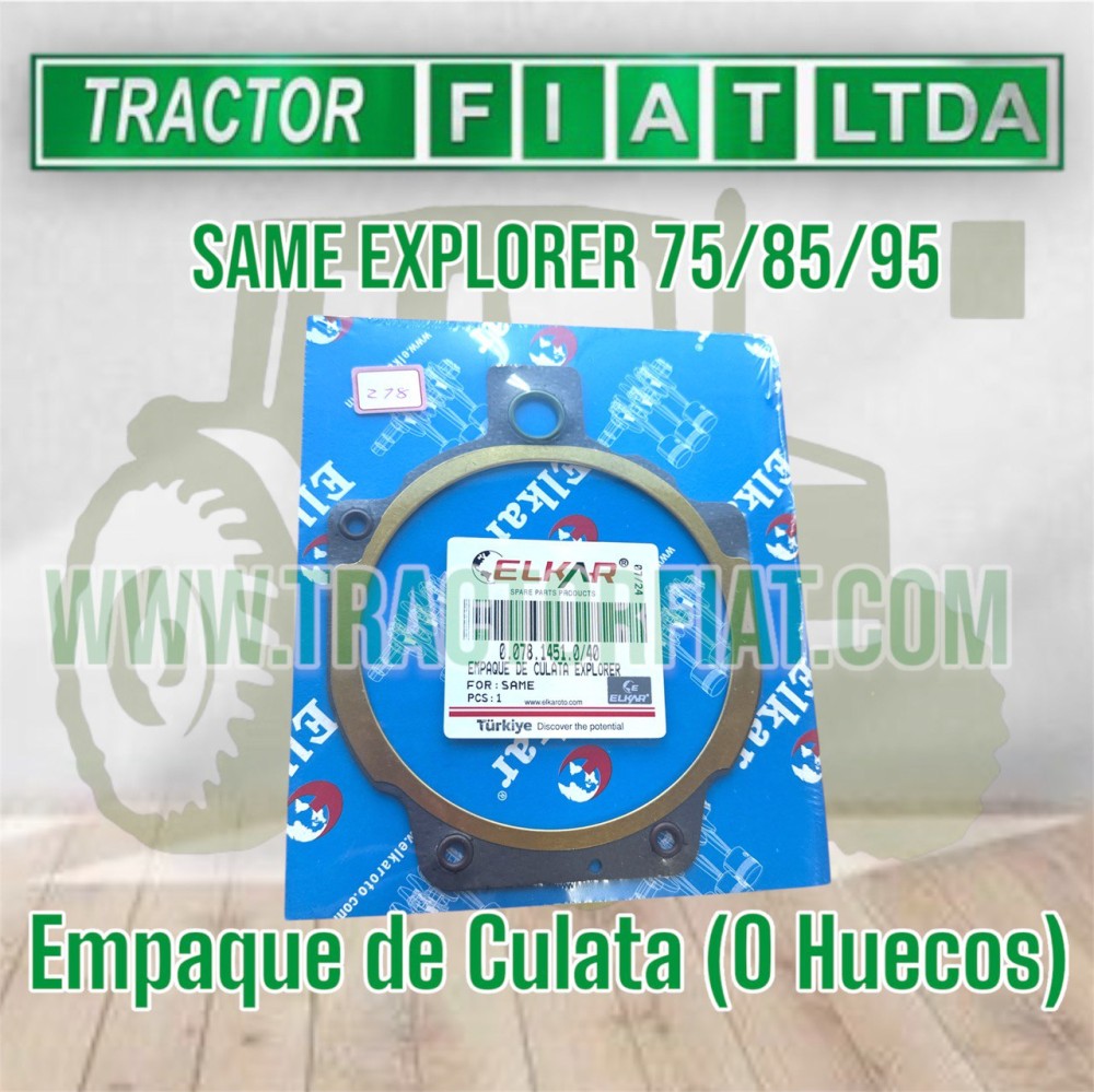 EMPAQUE DE CULATA 0 HUECOS - MOTOR SAME EXPLORER