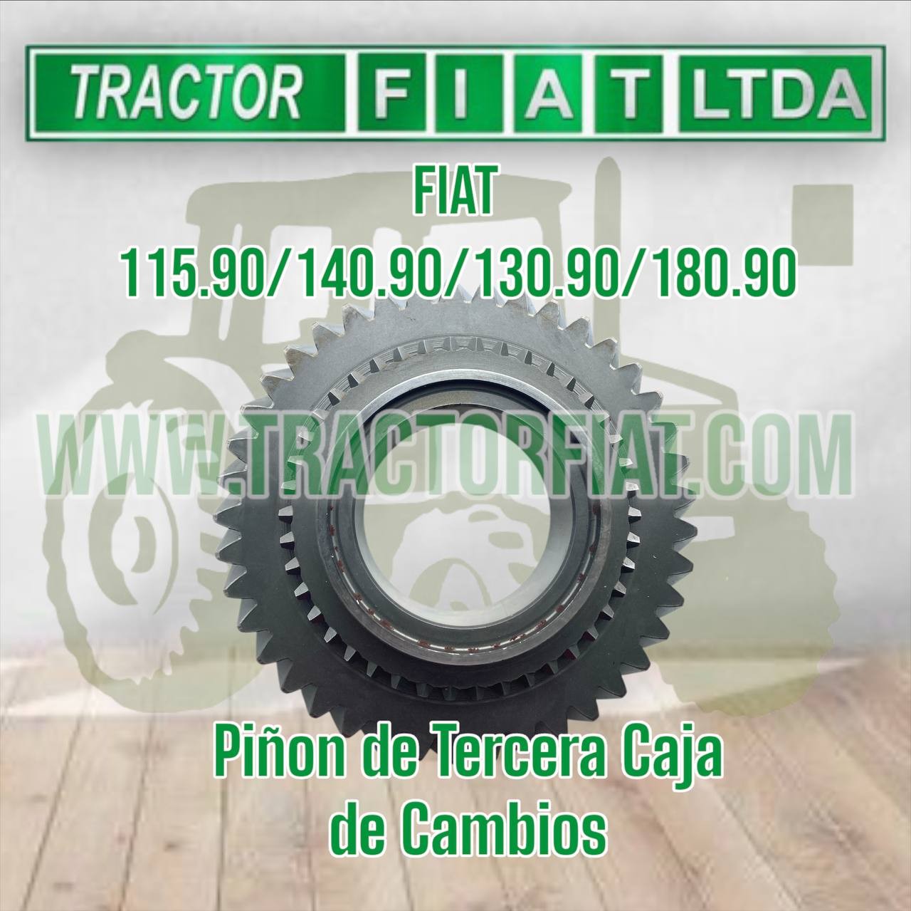 PIÑON DE TERCERA CAJA DE CAMBIOS - MOTOR FIAT 115.90/130.90/180.90